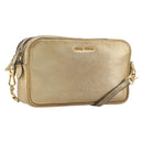 Miu Miu Shoulder Bag Leather Gold Auth bs36779A-1