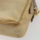 Miu Miu Shoulder Bag Leather Gold Auth bs36779A-15
