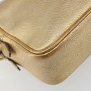 Miu Miu Shoulder Bag Leather Gold Auth bs36779A-16