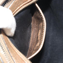 Miu Miu Shoulder Bag Leather Gold Auth bs36779A-11