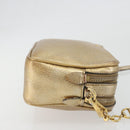 Miu Miu Shoulder Bag Leather Gold Auth bs36779A-3