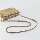 Miu Miu Shoulder Bag Leather Gold Auth bs36779A-7