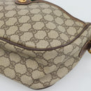 GUCCI GG Supreme Web Sherry Line Bag PVC Beige Gold 89 02 077 Auth bs36781-10