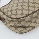 GUCCI GG Supreme Web Sherry Line Bag PVC Beige Gold 89 02 077 Auth bs36781-11