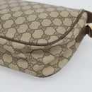 GUCCI GG Supreme Web Sherry Line Bag PVC Beige Gold 89 02 077 Auth bs36781-12