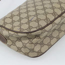 GUCCI GG Supreme Web Sherry Line Bag PVC Beige Gold 89 02 077 Auth bs36781-13