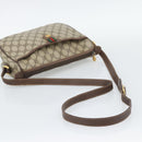 GUCCI GG Supreme Web Sherry Line Bag PVC Beige Gold 89 02 077 Auth bs36781-7