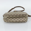 GUCCI GG Supreme Web Sherry Line Bag PVC Beige Gold 89 02 077 Auth bs36781-9