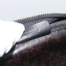 Christian Dior Trotter Canvas Pouch Black Silver Auth bs36782A-17