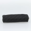 Christian Dior Trotter Canvas Pouch Black Silver Auth bs36782A-7