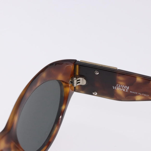 VERSACE Saint Laurent Sunglasses Plastic 2 Set Brown Auth bs36784