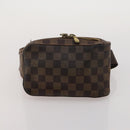 LOUIS VUITTON Damier Ebene Geronimos Shoulder Bag 2 Set N51994 LV Auth bs36785-11