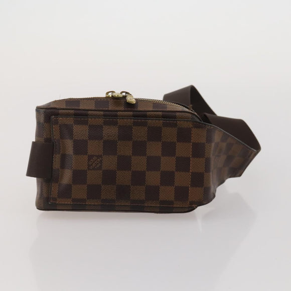 LOUIS VUITTON Damier Ebene Geronimos Shoulder Bag 2 Set N51994 LV Auth bs36785