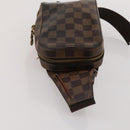 LOUIS VUITTON Damier Ebene Geronimos Shoulder Bag 2 Set N51994 LV Auth bs36785-13
