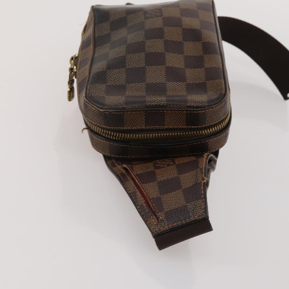 LOUIS VUITTON Damier Ebene Geronimos Shoulder Bag 2 Set N51994 LV Auth bs36785