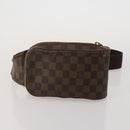 LOUIS VUITTON Damier Ebene Geronimos Shoulder Bag 2 Set N51994 LV Auth bs36785-2