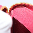 PRADA Long Wallet Safiano Leather Pink Gold Auth bs36788-12