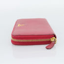 PRADA Long Wallet Safiano Leather Pink Gold Auth bs36788-3