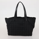 CHANEL New Travel Line Tote Bag Canvas 3 Set Black White CC Auth bs36791-10