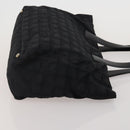 CHANEL New Travel Line Tote Bag Canvas 3 Set Black White CC Auth bs36791-11