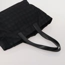 CHANEL New Travel Line Tote Bag Canvas 3 Set Black White CC Auth bs36791-12