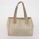 CHANEL New Travel Line Tote Bag Canvas 3 Set Black White CC Auth bs36791-16