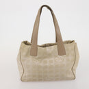 CHANEL New Travel Line Tote Bag Canvas 3 Set Black White CC Auth bs36791-17