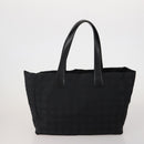 CHANEL New Travel Line Tote Bag Canvas 3 Set Black White CC Auth bs36791-2