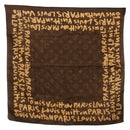 LOUIS VUITTON Monogram Graffiti Scarf Brown LV Auth bs36792V-1