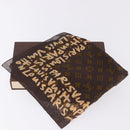LOUIS VUITTON Monogram Graffiti Scarf Brown LV Auth bs36792V-13