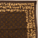 LOUIS VUITTON Monogram Graffiti Scarf Brown LV Auth bs36792V-3