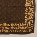 LOUIS VUITTON Monogram Graffiti Scarf Brown LV Auth bs36792V-5