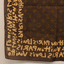 LOUIS VUITTON Monogram Graffiti Scarf Brown LV Auth bs36792V-9