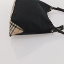 Burberrys Nova Check Blue Label Bag Canvas Leather 2way 3 Set Black Auth bs36794-18