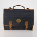 Burberrys Nova Check Blue Label Bag Canvas Leather 2way 3 Set Black Auth bs36794-2