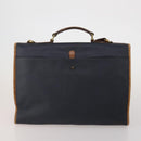 Burberrys Nova Check Blue Label Bag Canvas Leather 2way 3 Set Black Auth bs36794-3