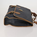 Burberrys Nova Check Blue Label Bag Canvas Leather 2way 3 Set Black Auth bs36794-4
