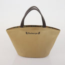 Burberrys Nova Check Blue Label Bag Canvas Leather 2way 3 Set Black Auth bs36794-9