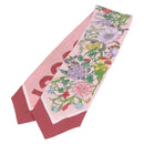 GUCCI Ribbon Scarf Silk Pink Auth bs36796A-1