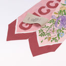 GUCCI Ribbon Scarf Silk Pink Auth bs36796A-7