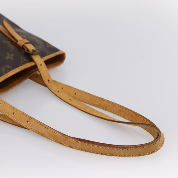 LOUIS VUITTON Monogram Bucket GM Shoulder Bag M42236 LV Auth bs36800