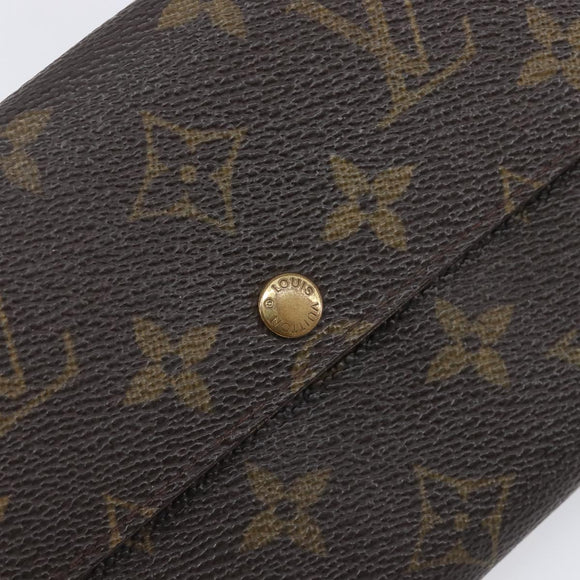 LOUIS VUITTON Monogram Portefeuille Sarah Long Wallet M61734 LV Auth bs36802