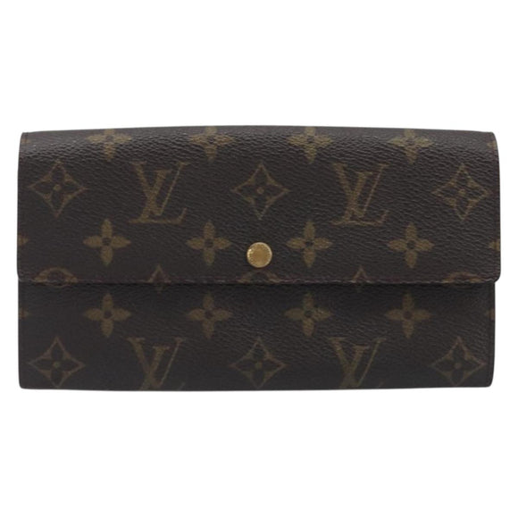 LOUIS VUITTON Monogram Portefeuille Sarah Long Wallet M61734 LV Auth bs36802