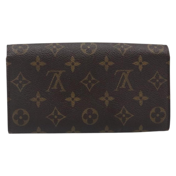 LOUIS VUITTON Monogram Portefeuille Sarah Long Wallet M61734 LV Auth bs36802