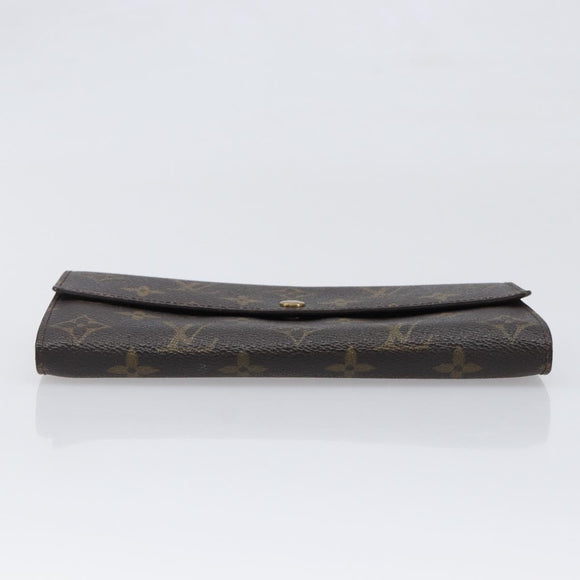 LOUIS VUITTON Monogram Portefeuille Sarah Long Wallet M61734 LV Auth bs36802