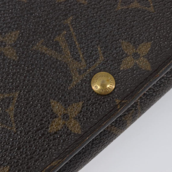 LOUIS VUITTON Monogram Portefeuille Tresol Wallet M61736 LV Auth bs36803