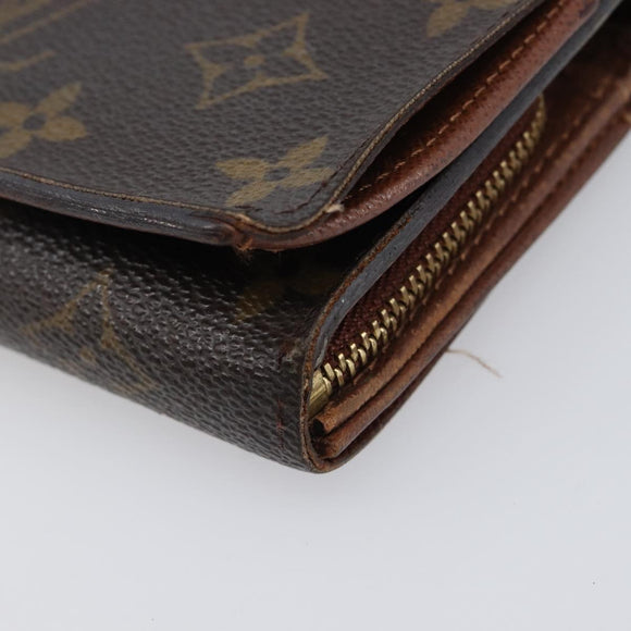 LOUIS VUITTON Monogram Portefeuille Tresol Wallet M61736 LV Auth bs36803