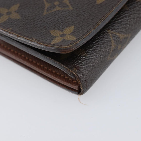 LOUIS VUITTON Monogram Portefeuille Tresol Wallet M61736 LV Auth bs36803