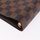 LOUIS VUITTON Damier Ebene Agenda MM Day Planner Cover R20240 LV Auth bs36806-17