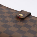 LOUIS VUITTON Damier Ebene Agenda MM Day Planner Cover R20240 LV Auth bs36806-7
